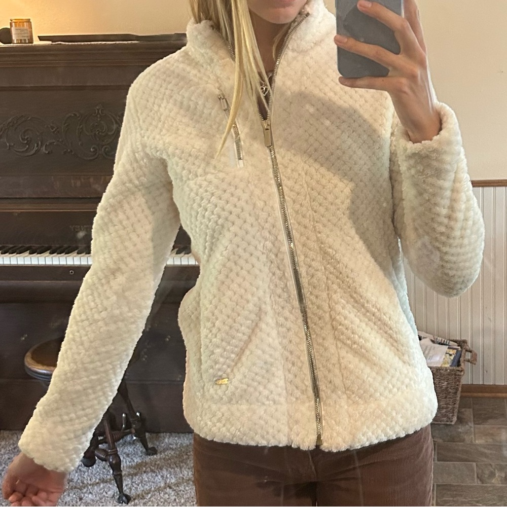 Calvin Klein WOMENS Zipper Teddy Jacket